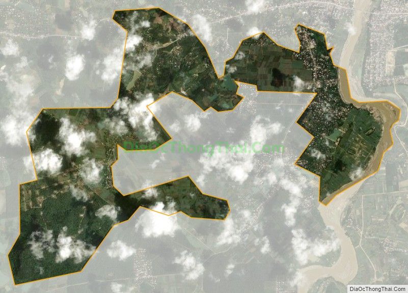Bản đồ vệ tinh xã Nghĩa Tiến, thị xã Thái Hòa