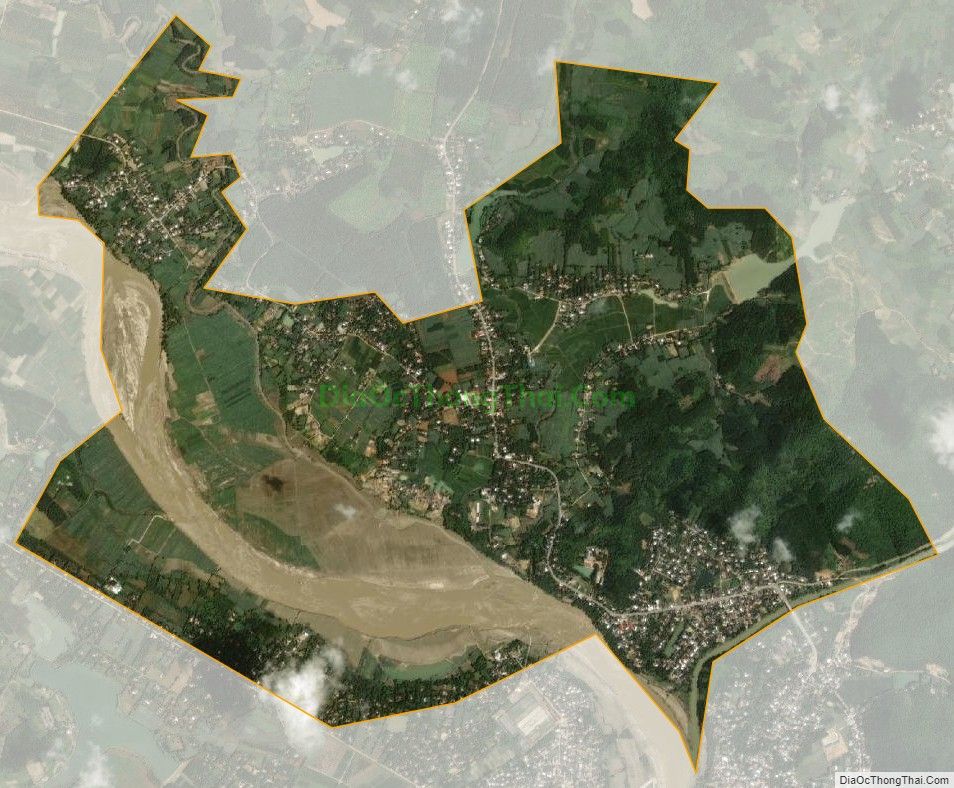 Bản đồ vệ tinh phường Quang Phong, thị xã Thái Hòa