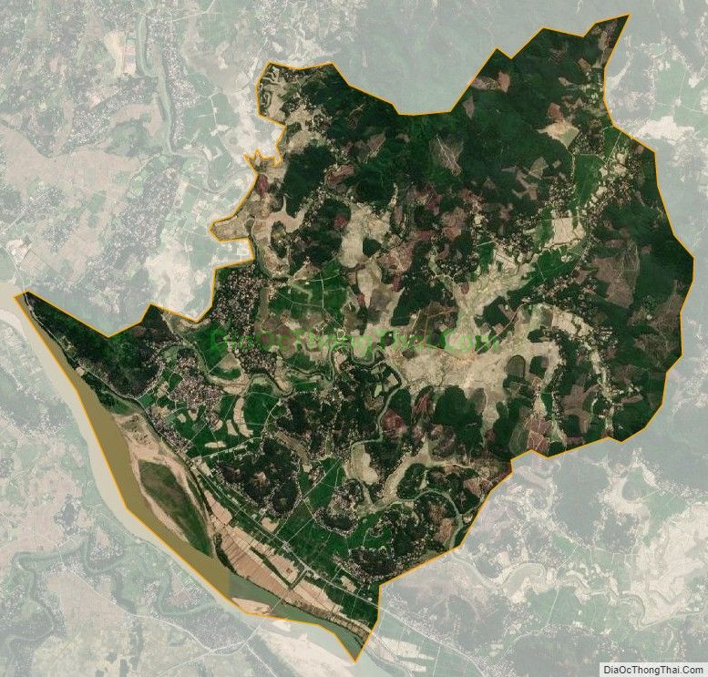 Bản đồ vệ tinh xã Ngọc Sơn, huyện Thanh Chương