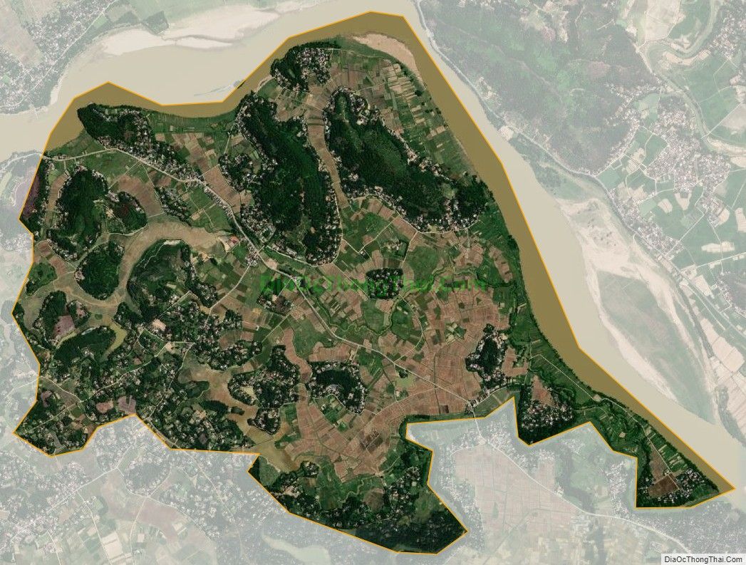 Bản đồ vệ tinh xã Thanh Chi, huyện Thanh Chương