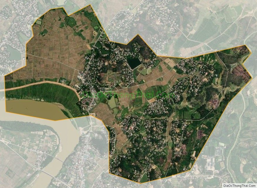 Bản đồ vệ tinh xã Thanh Đồng, huyện Thanh Chương
