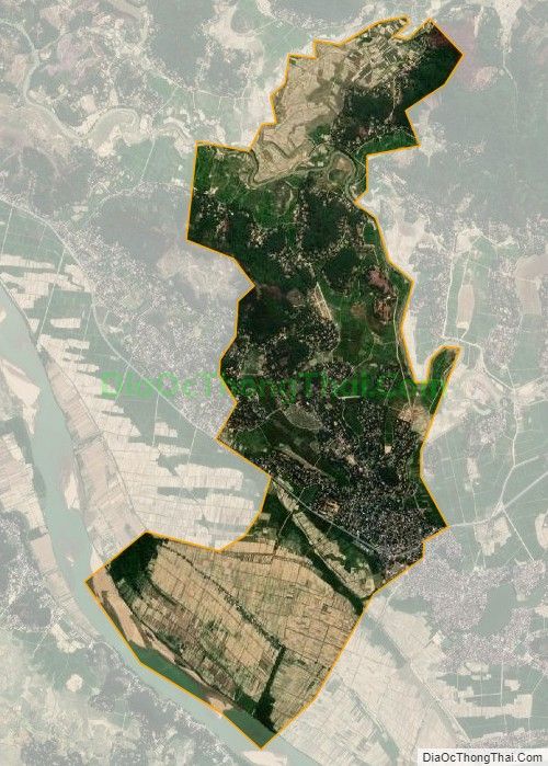 Bản đồ vệ tinh xã Thanh Dương, huyện Thanh Chương
