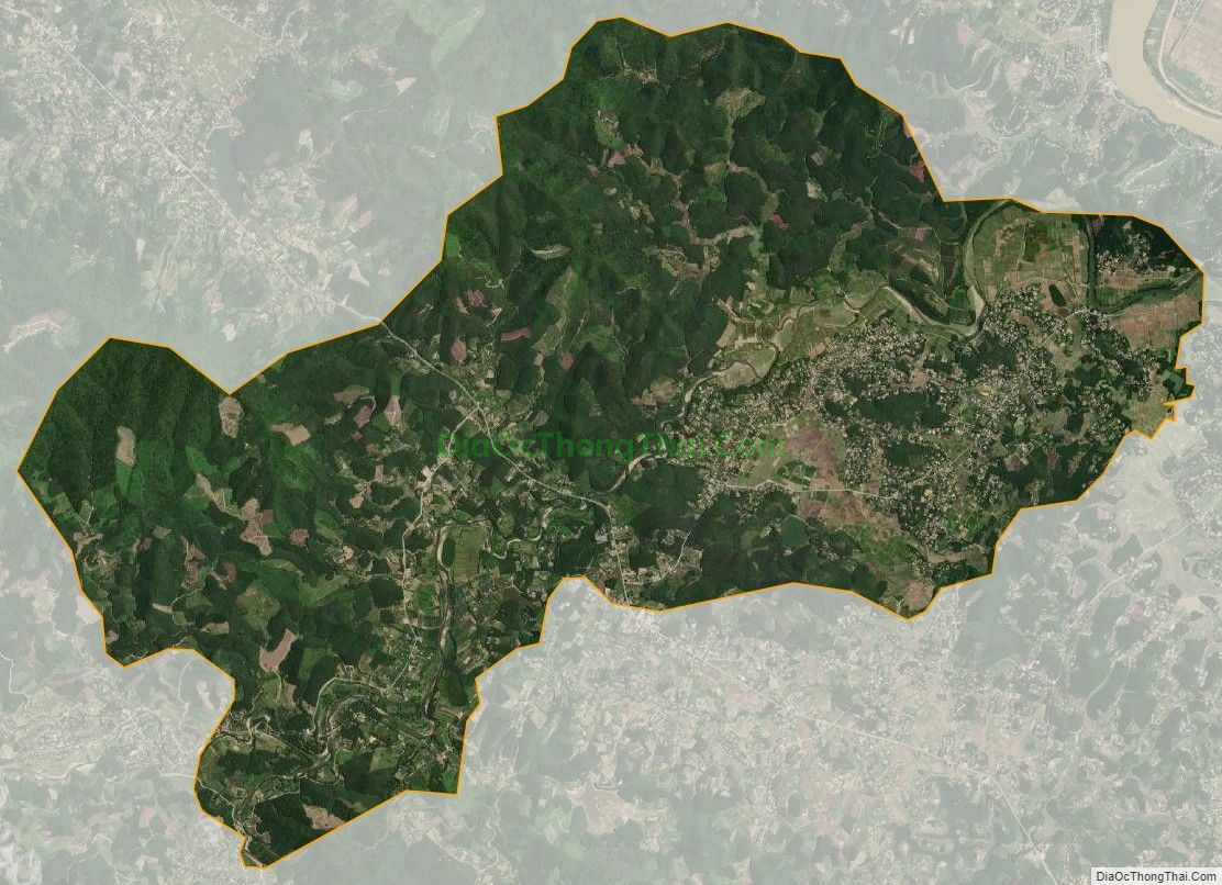 Bản đồ vệ tinh xã Thanh Hương, huyện Thanh Chương