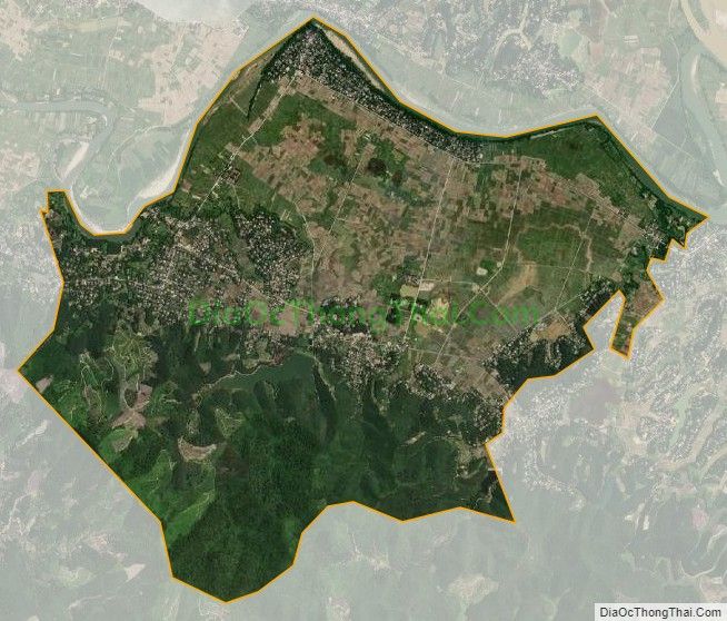 Bản đồ vệ tinh xã Thanh Liên, huyện Thanh Chương