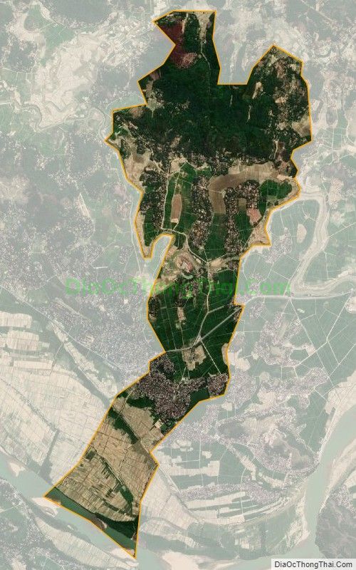 Bản đồ vệ tinh xã Thanh Lương, huyện Thanh Chương