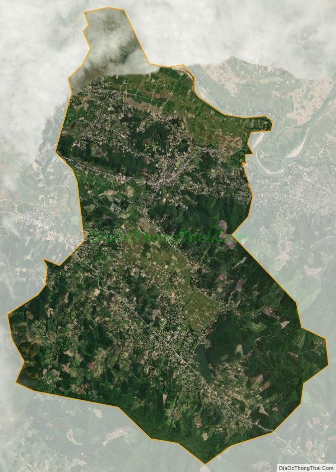 Bản đồ vệ tinh xã Thanh Mỹ, huyện Thanh Chương