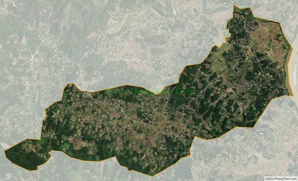 Bản đồ vệ tinh xã Thanh Thịnh, huyện Thanh Chương