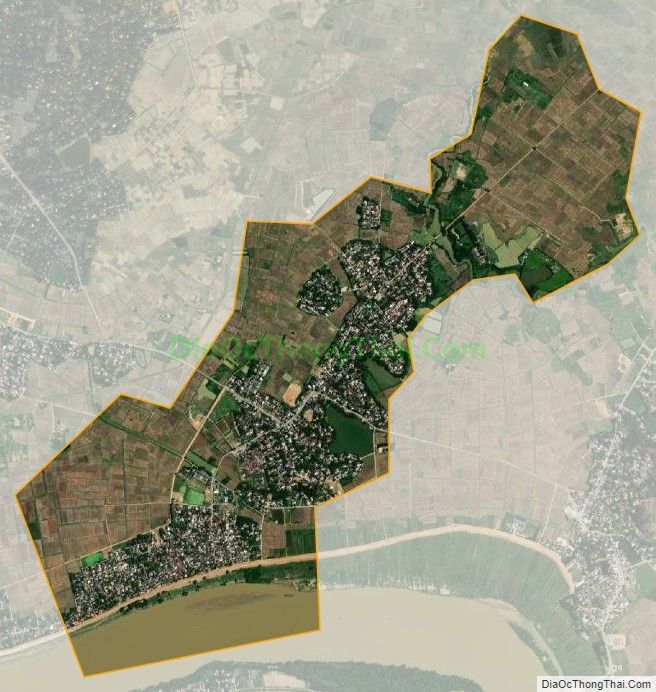 Bản đồ vệ tinh xã Thanh Tường (cũ), huyện Thanh Chương