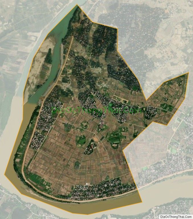 Bản đồ vệ tinh xã Thanh Văn (cũ), huyện Thanh Chương