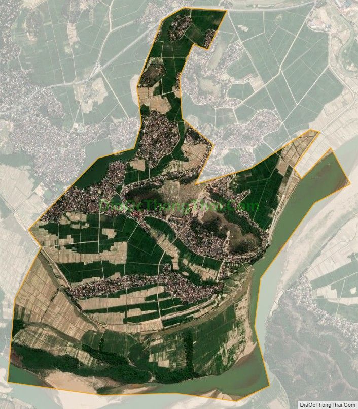 Bản đồ vệ tinh xã Thanh Yên, huyện Thanh Chương
