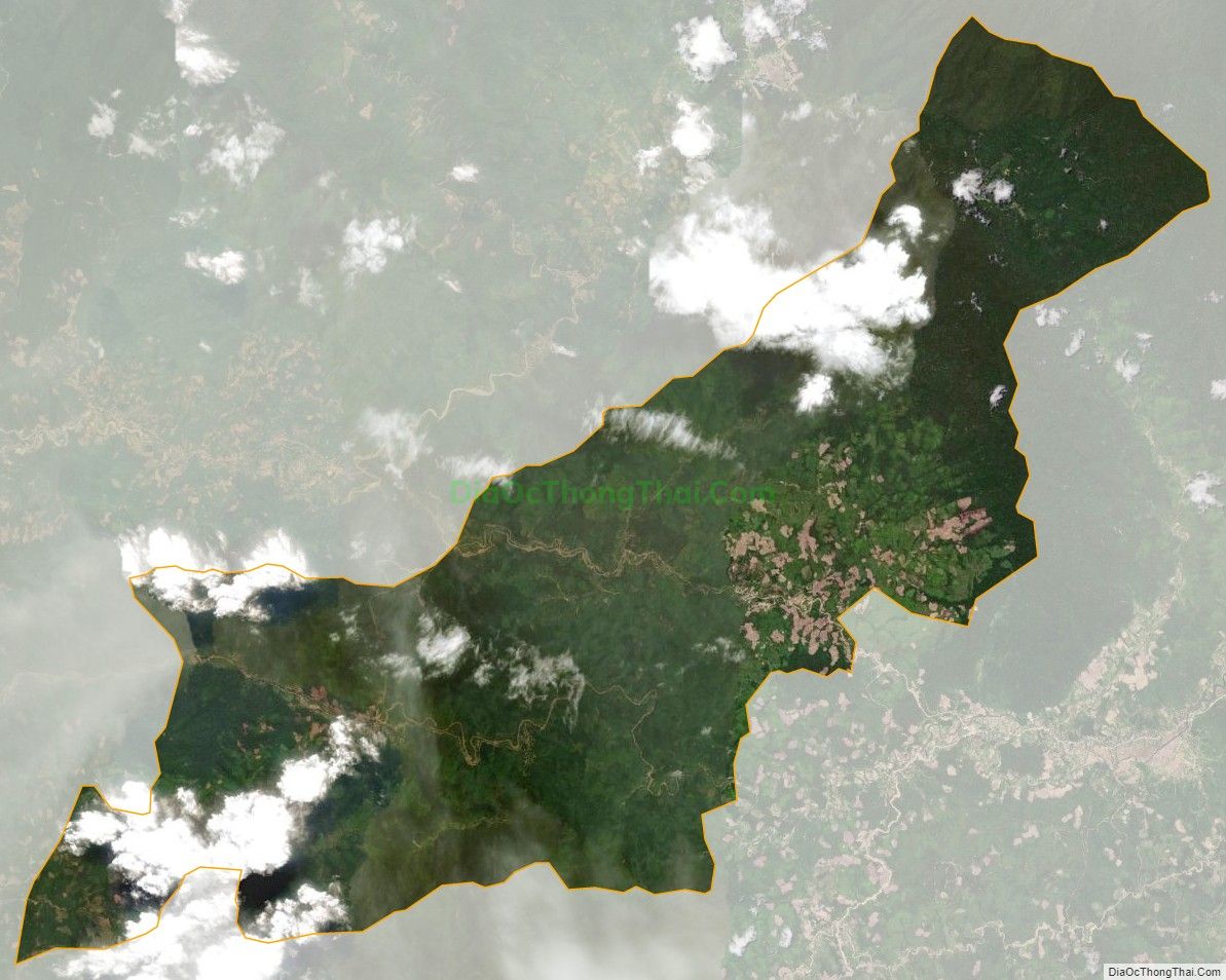 Bản đồ vệ tinh xã Xiêng My, huyện Tương Dương