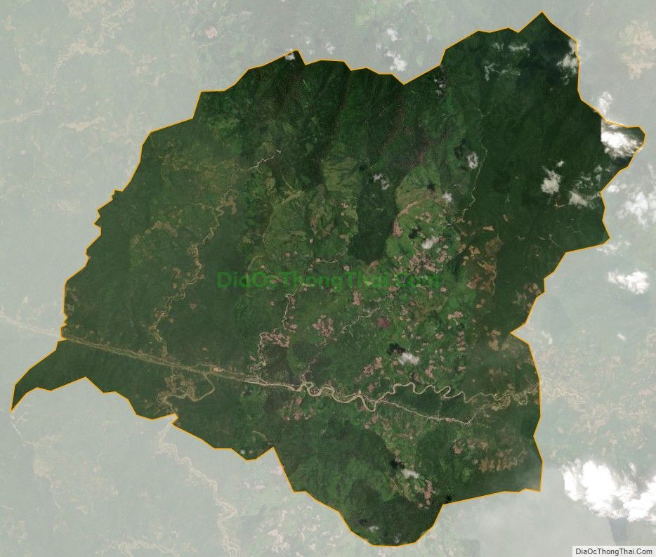 Bản đồ vệ tinh xã Yên Hòa, huyện Tương Dương