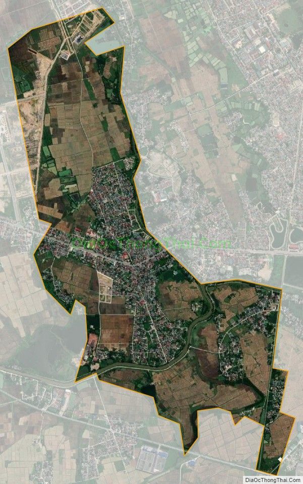 Bản đồ vệ tinh xã Hưng Chính, thành phố Vinh
