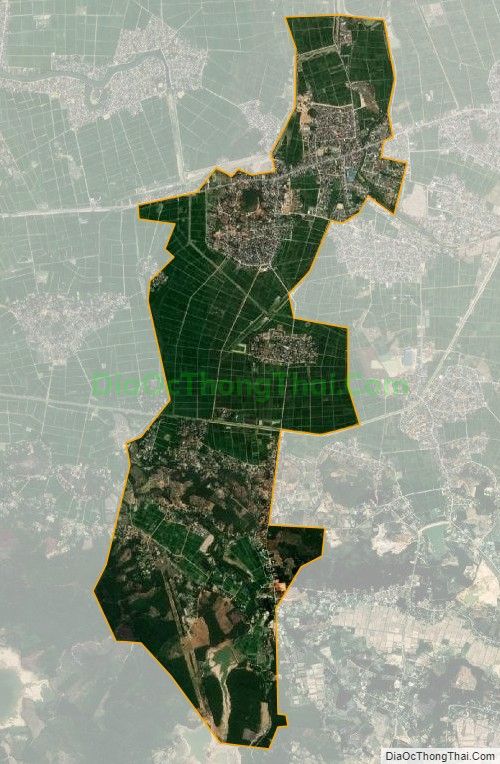 Bản đồ vệ tinh xã Bảo Thành, huyện Yên Thành