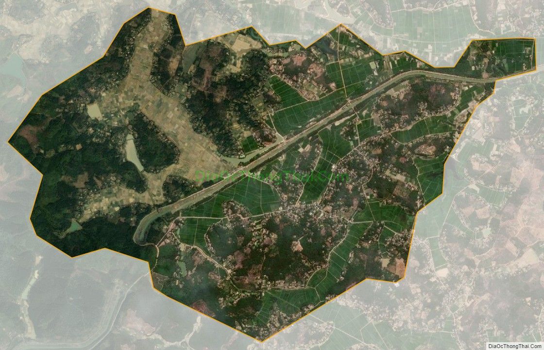 Bản đồ vệ tinh xã Đại Thành, huyện Yên Thành