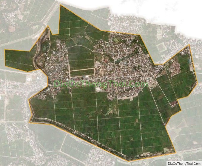 Bản đồ vệ tinh xã Hoa Thành, huyện Yên Thành