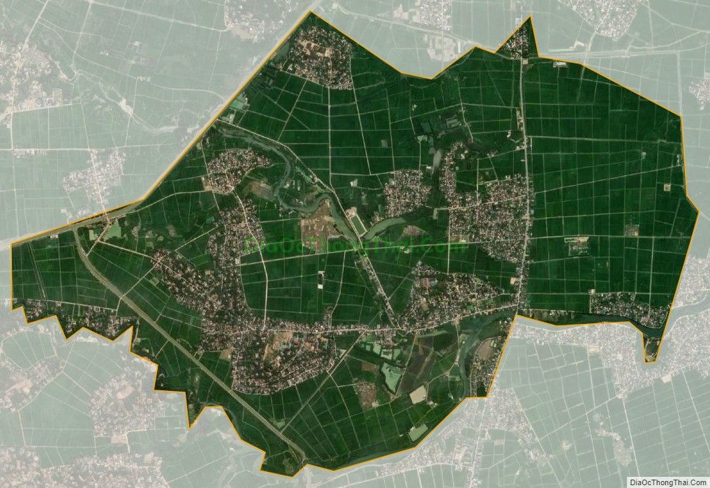 Bản đồ vệ tinh xã Liên Thành, huyện Yên Thành