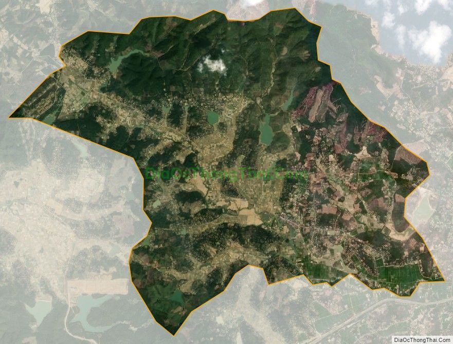 Bản đồ vệ tinh xã Minh Thành, huyện Yên Thành