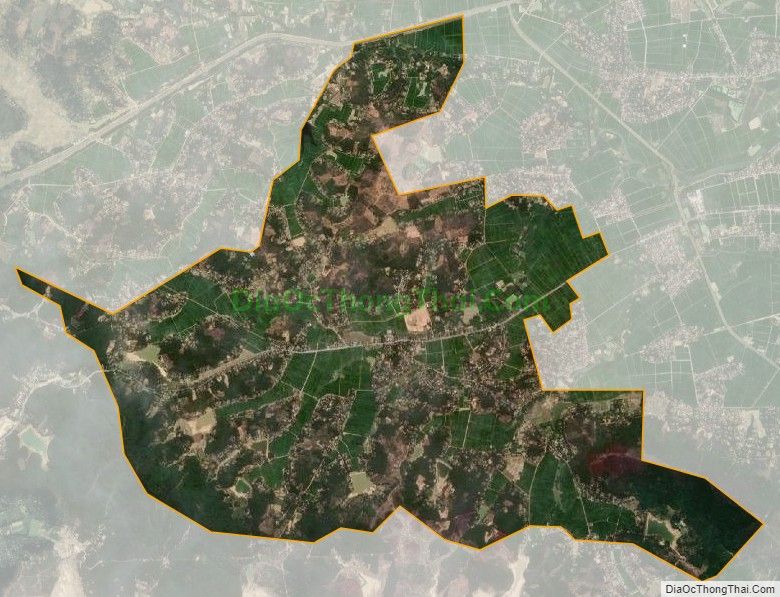 Bản đồ vệ tinh xã Mỹ Thành, huyện Yên Thành
