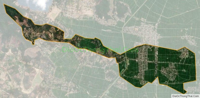Bản đồ vệ tinh xã Nam Thành, huyện Yên Thành