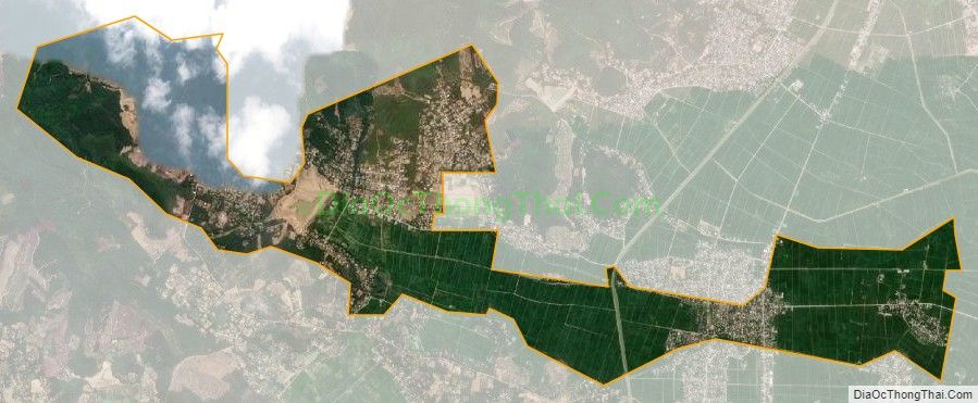 Bản đồ vệ tinh xã Trung Thành, huyện Yên Thành