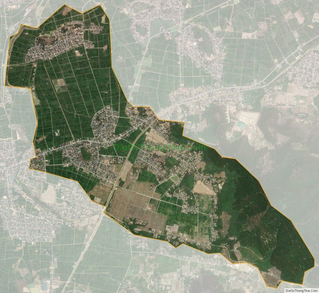 Bản đồ vệ tinh xã Viên Thành, huyện Yên Thành