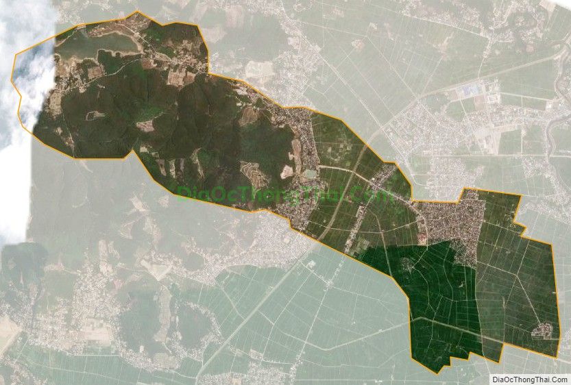 Bản đồ vệ tinh xã Xuân Thành, huyện Yên Thành