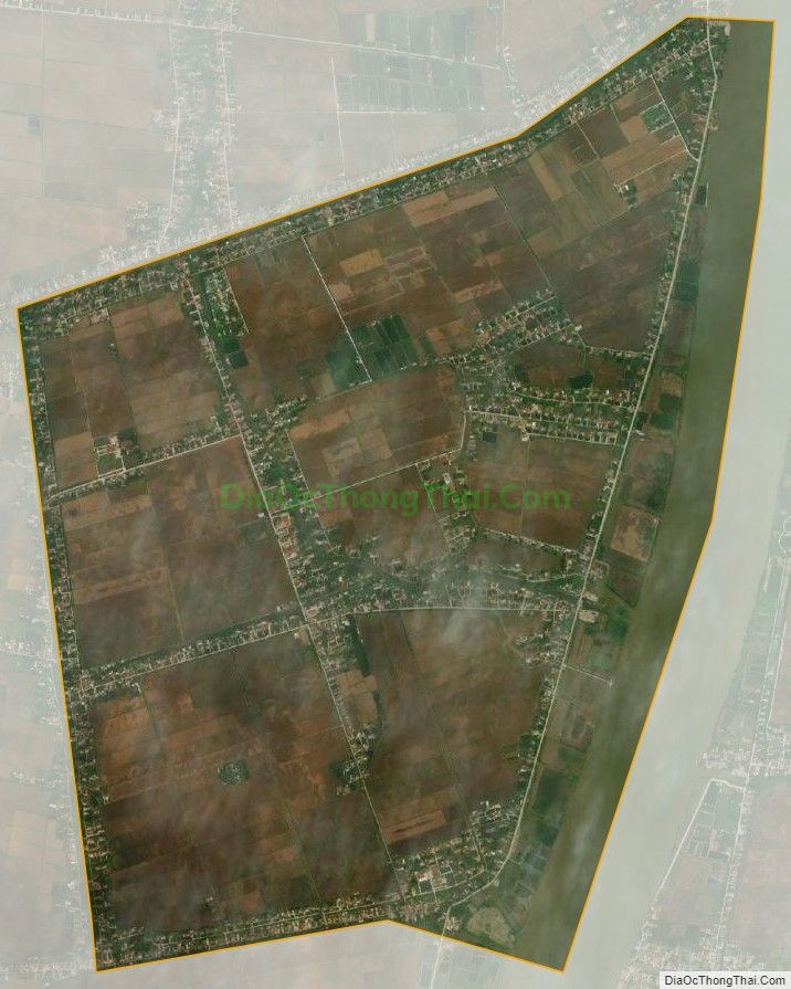 Bản đồ vệ tinh xã Kim Tân, huyện Kim Sơn