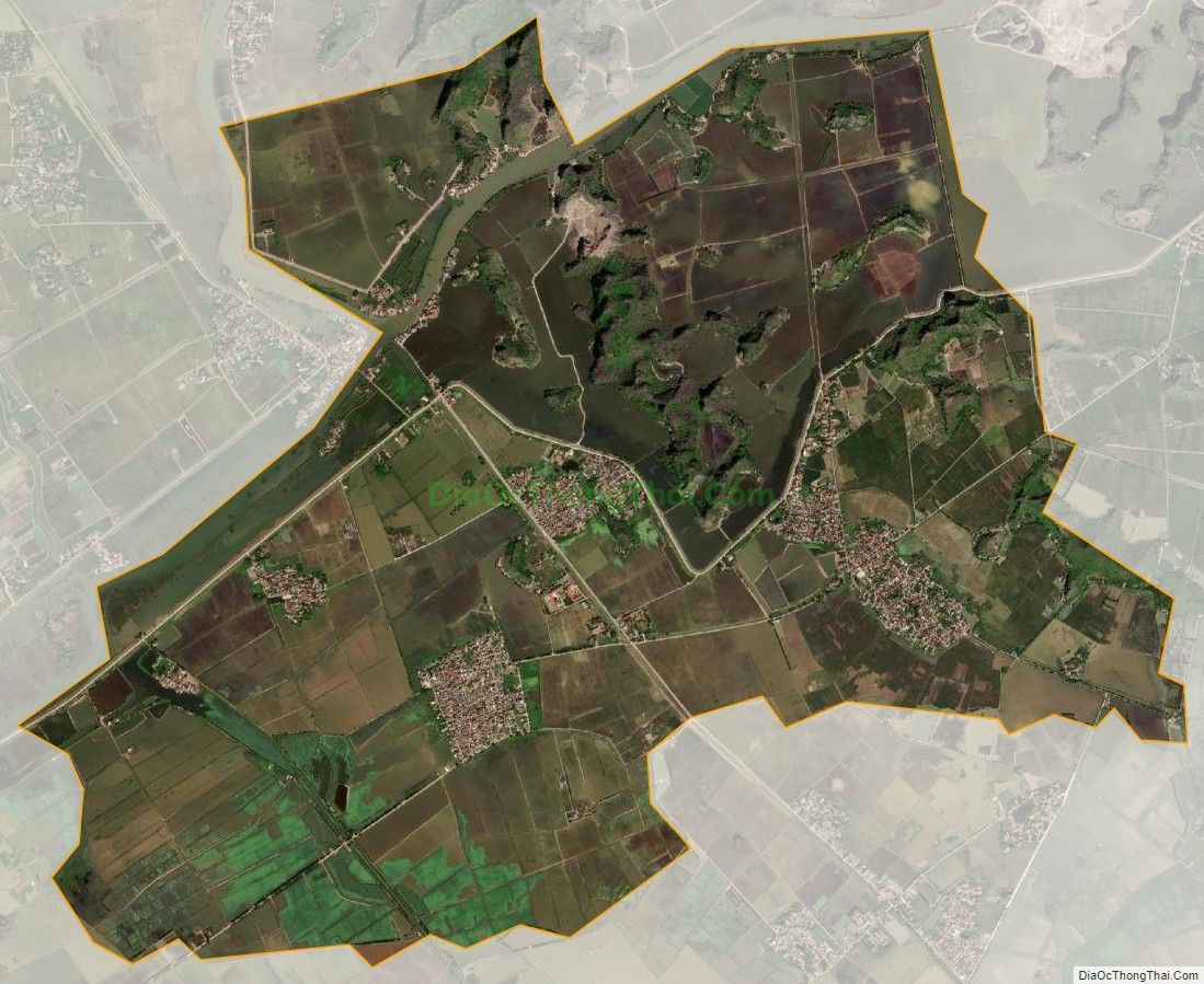 Bản đồ vệ tinh xã Thượng Hòa, huyện Nho Quan