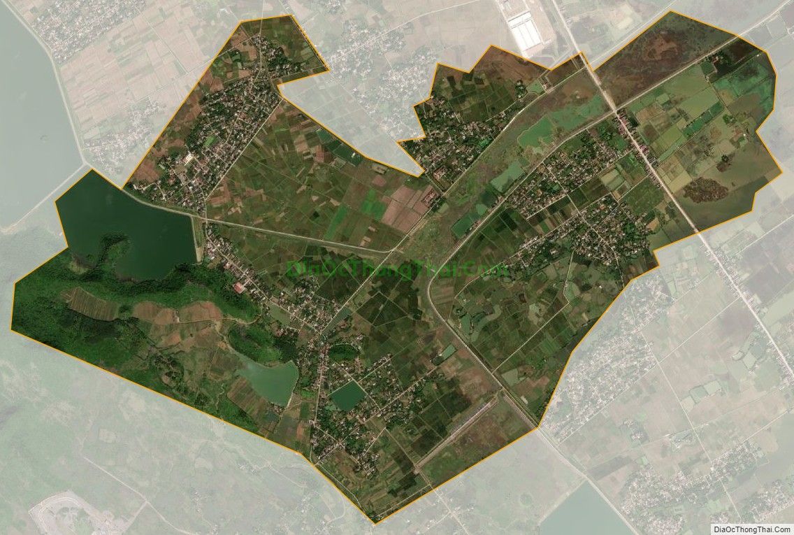 Bản đồ vệ tinh xã Văn Phương, huyện Nho Quan