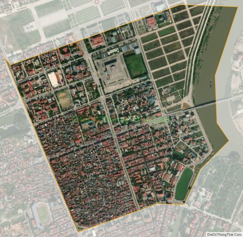 Bản đồ vệ tinh phường Đông Thành, thành phố Ninh Bình