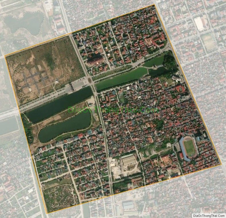 Bản đồ vệ tinh phường Tân Thành, thành phố Ninh Bình