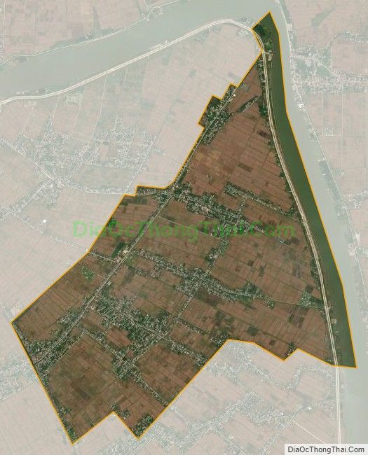 Bản đồ vệ tinh xã Khánh Trung, huyện Yên Khánh