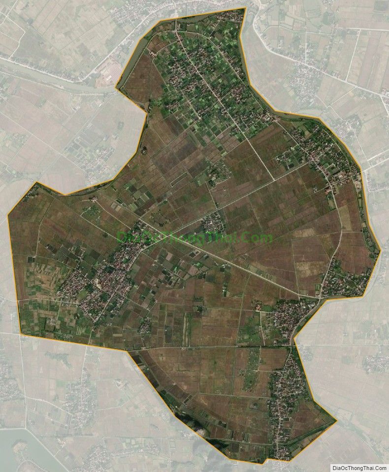Bản đồ vệ tinh xã Yên Hòa, huyện Yên Mô