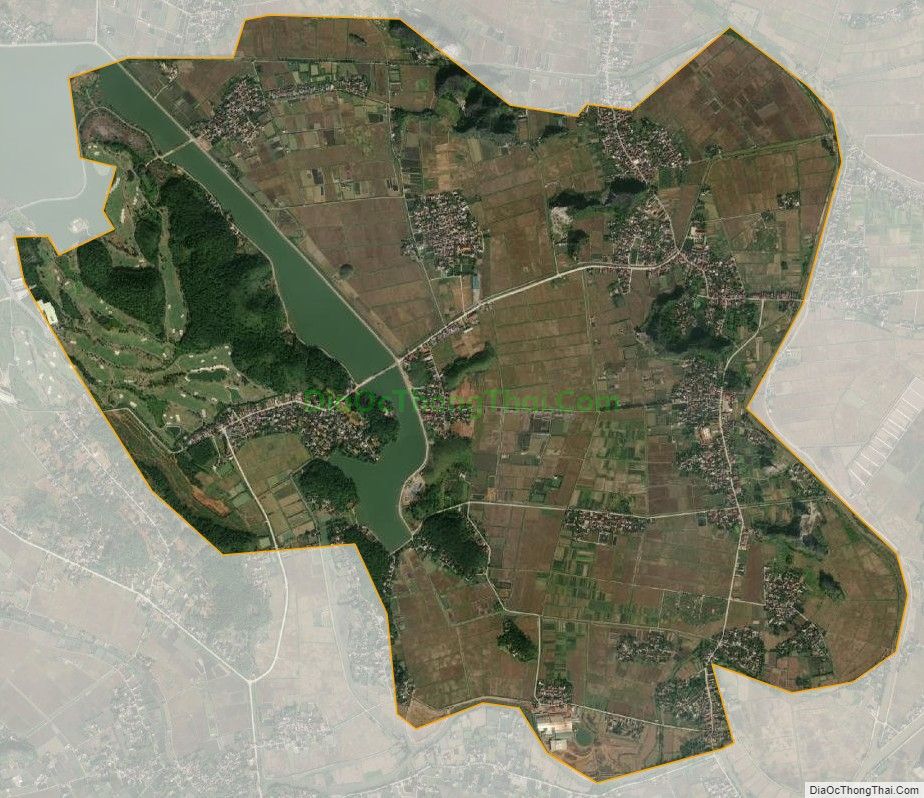 Bản đồ vệ tinh xã Yên Thành, huyện Yên Mô