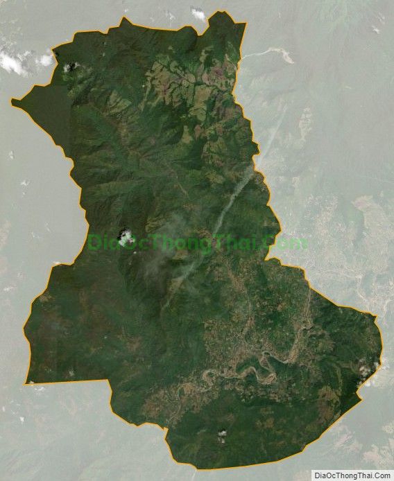 Bản đồ vệ tinh xã Phước Bình, huyện Bác Ái