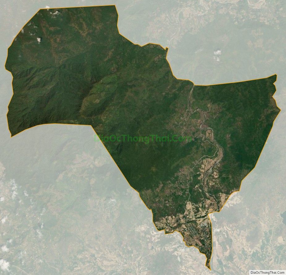 Bản đồ vệ tinh xã Phước Hòa, huyện Bác Ái