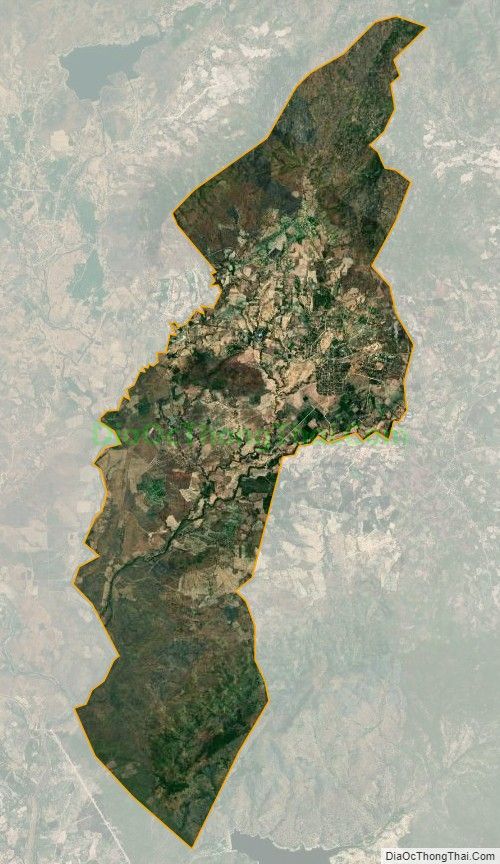 Bản đồ vệ tinh xã Phước Thắng, huyện Bác Ái