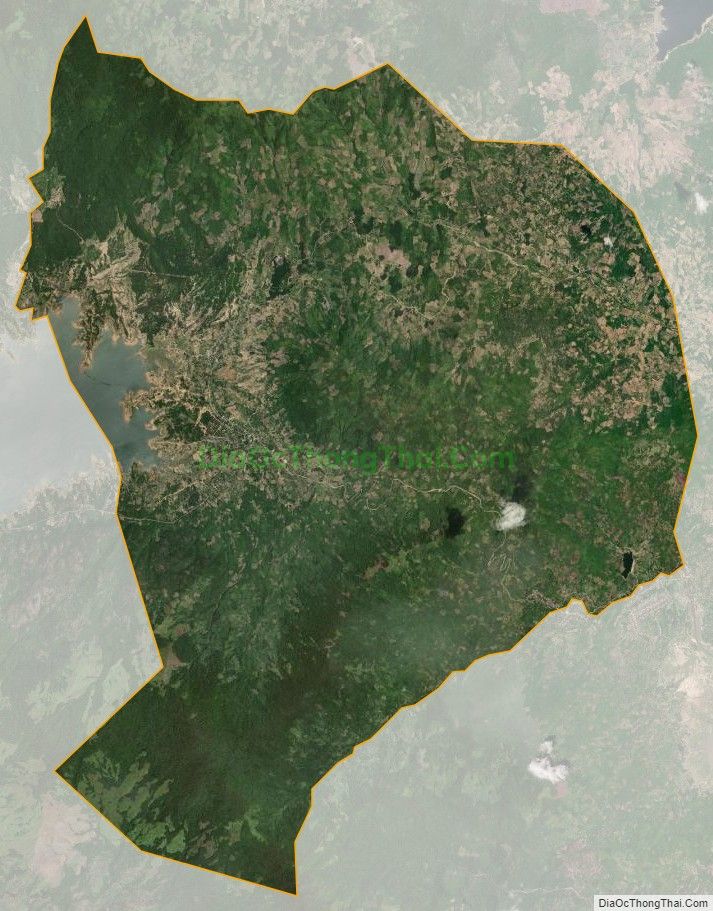 Bản đồ vệ tinh xã Phước Thành, huyện Bác Ái