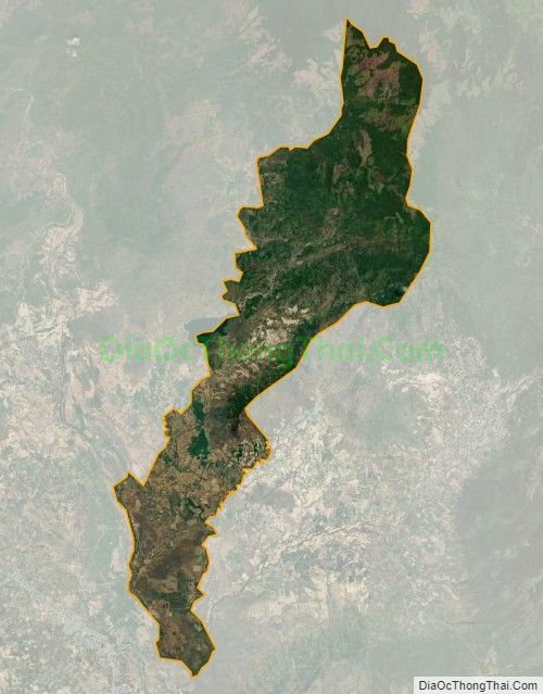 Bản đồ vệ tinh xã Phước Tiến, huyện Bác Ái