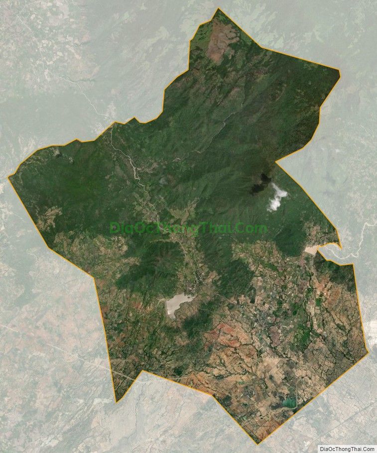 Bản đồ vệ tinh xã Phước Trung, huyện Bác Ái