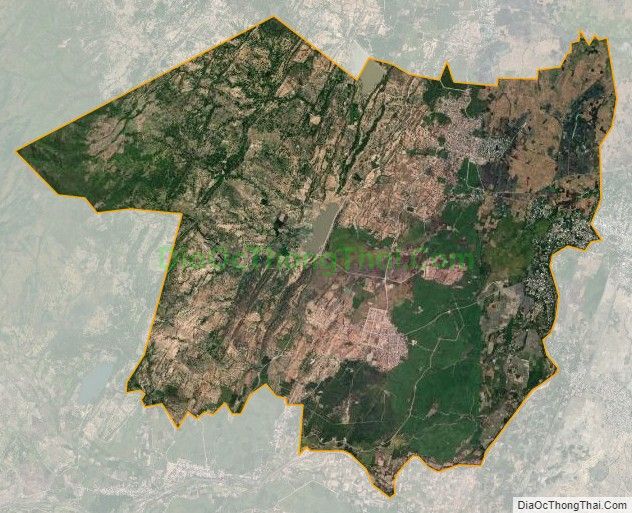 Bản đồ vệ tinh xã Phước Hữu, huyện Ninh Phước