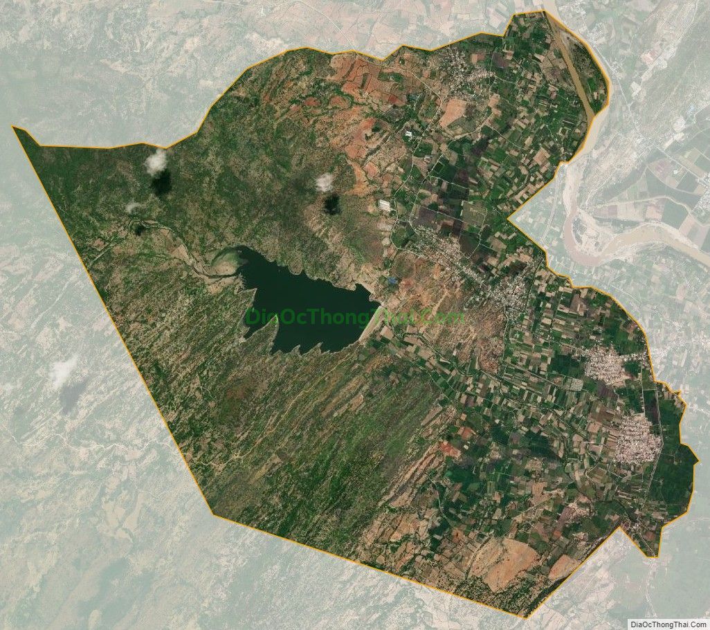 Bản đồ vệ tinh xã Phước Vinh, huyện Ninh Phước