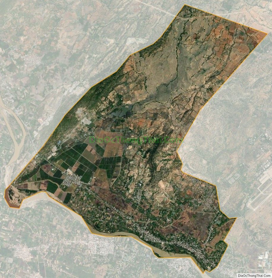 Bản đồ vệ tinh xã Nhơn Sơn, huyện Ninh Sơn