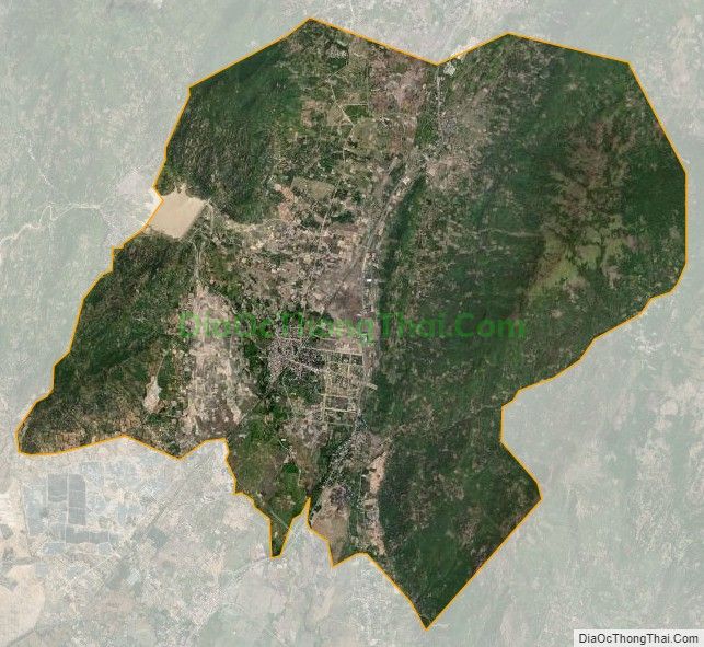 Bản đồ vệ tinh xã Lợi Hải, huyện Thuận Bắc