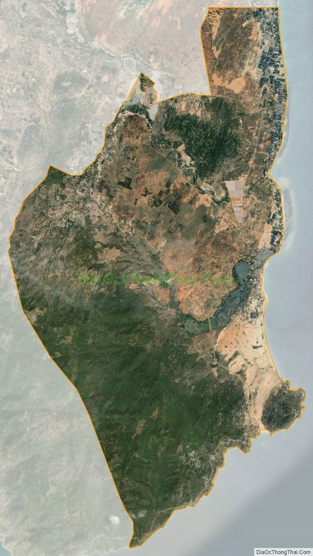 Bản đồ vệ tinh xã Phước Dinh, huyện Thuận Nam