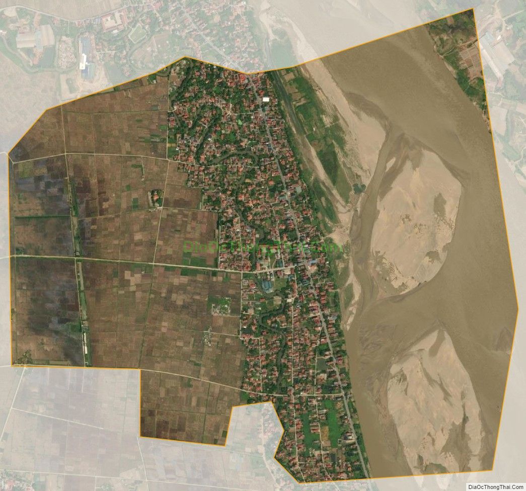 Bản đồ vệ tinh xã Cát Trù (cũ), huyện Cẩm Khê