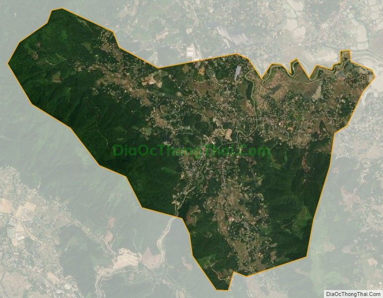 Bản đồ vệ tinh xã Hương Lung, huyện Cẩm Khê