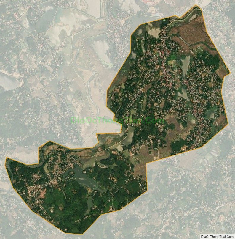 Bản đồ vệ tinh xã Ngô Xá, huyện Cẩm Khê