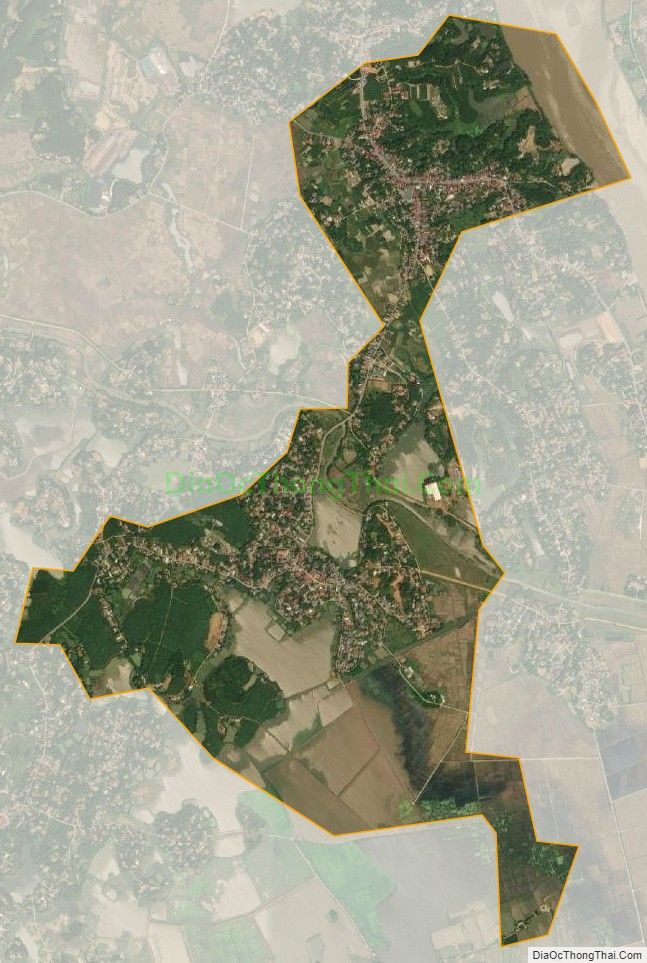 Bản đồ vệ tinh xã Phú Lạc, huyện Cẩm Khê